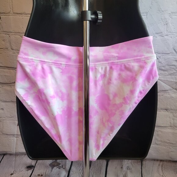 California Waves Juniors' Printed High-Waist Bikini Bottoms - Picture 3 of 3